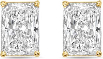 Diana M. Jewels 14Kt Yellow Gold 1.50 cts Lab Grown Radiant Cut Diamond Studs