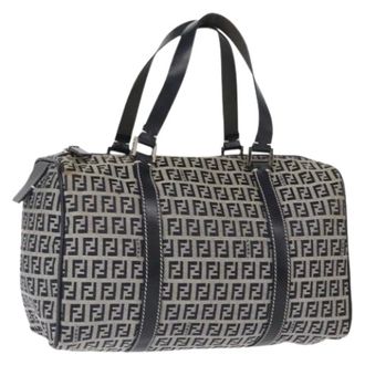 Fendi Pre-owned Canvas Handtas - Dames - Pre-owned - Blauw - Maat: ONE Size