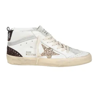 Golden Goose Sneakers, female, Multicolor, Size: 10 US Vintage Glitter Sneakers