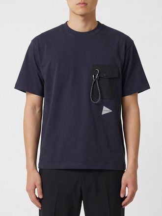 And Wander T-shirt in misto cotone con tasca And Wander