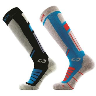 Sinner Pro Ii Double Pack-Sea Blue/Black-39-41 Socks, Multicoloured, 8