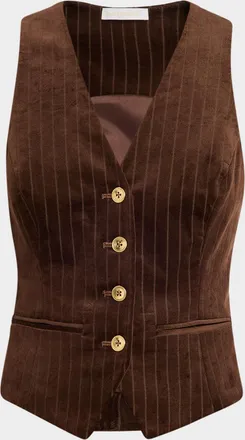 Ramy Brook Noelle Striped Vest