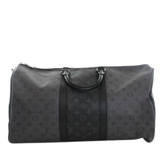 Louis Vuitton Pre-owned Keepall Bandouliere 50 - Heren - Vintage Weekendtas - Grijs - ONE Size - Leer - Vintage