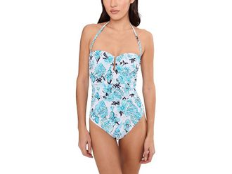Lilly Pulitzer Farlee One Piece Womens Swimsuits One Piece Resort White Seashell Splendor : 10, Nylon/Spandex