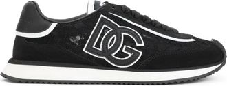 Dolce & Gabbana Leather Sneakers - Dames - Sneakers - Zwart - 37 EU - Leer - Schoenen