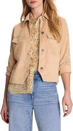 Nic+Zoe Faux Suede Jacket in Butter at Nordstrom, Size Xx-Large