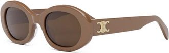 Celine Stijlvolle Cl 40194U - Dames - Zonnebrillen - Bruin - 52 MM - Accessoires