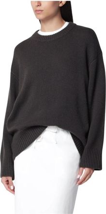 Lisa Yang Noor Sweater - Dames - Ronde hals truien - Groen - S - Kasjmier - Truien & Vesten