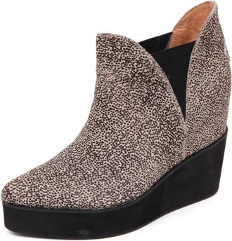 Jeffrey Campbell Priya Hair Beige Black Dots Wedges - Dames - Sleehakken - Beige - 41 EU - Schoenen