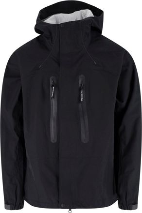 And Wander Black 2.5 L High-Collar Zip Jacket