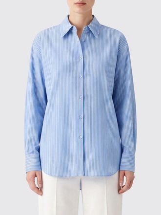 Frankie Shop Striped Viscose-Blend Shirt with a Relaxed Fit