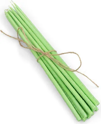 British Colour Standard Thin Taper Candles - Set of 12 in Grass Green at Nordstrom