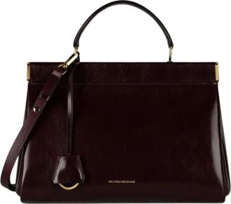 Victoria Beckham Tassen, Dames, Bruin, ONE Size, Leer, Sloane Frame Bag 28