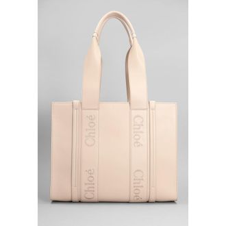 Chlo&eacute; Woody Medium Leather Tote Bag