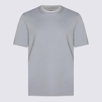 Brunello Cucinelli T-Shirts And Polos Blue And Green