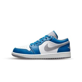Nike Jordan 1 Low True Blue - unisex - Sport - Veelkleurig - Maat: 40 EU Leer