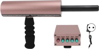 OEM Detector De Metales Aks De 14 M De Profundidad, Alcance De 800 M, Esc&aacute;ner De Metales De Aluminio, Enchufe Europeo De 100-240 V, Oro Rosa