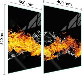 OEM Placa Protectora De Vidrio Para Estufa 70x52 Fuego