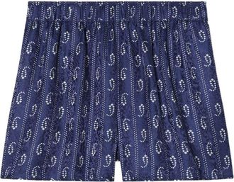 Tory Burch Printed Silk Blend Shorts-Donna