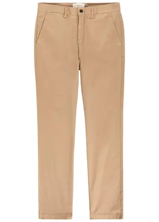 GANT Straight-leg Stretch-cotton Chinos - Khaki - 36 (W36 / XL)