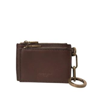 Dolce & Gabbana Tweedehands leren portemonnees - Dames - Pre-owned - Bruin - Maat: ONE Size Leer
