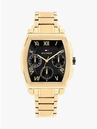 Tommy Hilfiger Mens 36MM Multifunction Watch - Gold