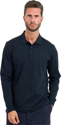 HUGO BOSS Blauwe Polo T-shirts en Polos - Heren - Polos - Blauw - 2XL - Katoen - Tops