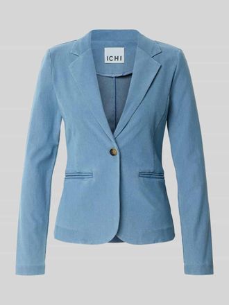 Ichi Regular Fit Blazer in Denim-Optik Modell Kate in Blau, Gr&ouml;&szlig;e XXL