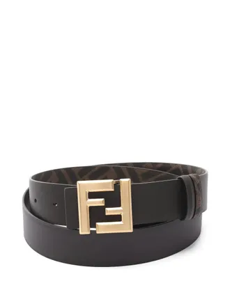 Fendi Cintura con fibbia FF anni 20 - Nero