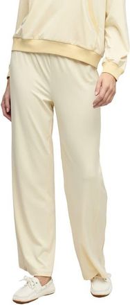 Barefoot Dreams Butterchic Piped Wide Leg Pants in Daffodil at Nordstrom, Size X-Small