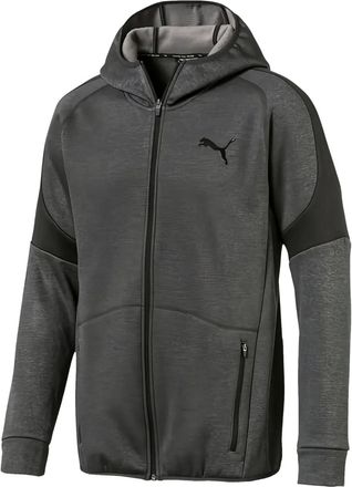Puma Felpa Evostripe con zip e cappuccio - Grigio