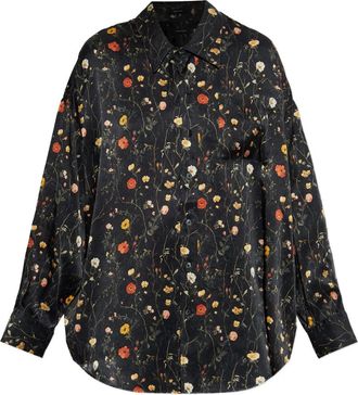 R13 floral-print shirt - Black