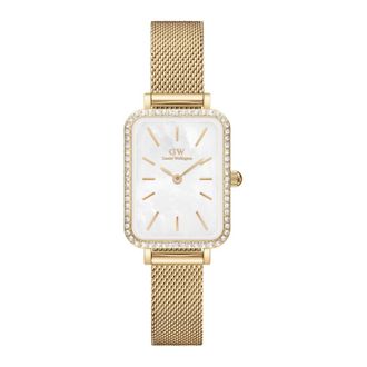 Daniel Wellington Gouden Quadro Dameshorloge - Dames - Horloges - Geel - ONE Size - Accessoires