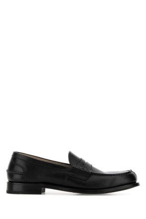 Prada Black Leather Loafers
