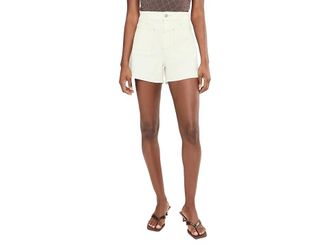 Paige Dani Short W/ Front Yoke Stitch Through Pockets Womens Shorts Toasted Ecru : 25, Cotton/Elastane