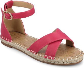 Journee Collection JOURNEE Lyddia Espadrille Sandal in Hot Pink at Nordstrom Rack, Size 9.5