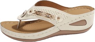 Generic Orthopedic Sandals Women Plantar Fasciitis Arch Support Back Strap Womens Thong Flip Flops with Arch Support Summer Beach Dressy Trendy Walking Orthop