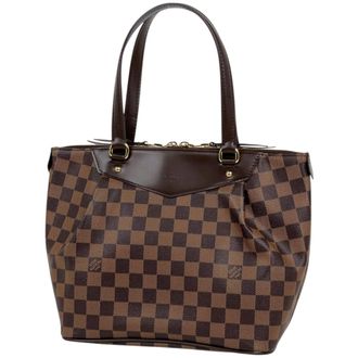 Louis Vuitton Brown Damier Canvas Handbag Tote Bag (Pre-Owned)