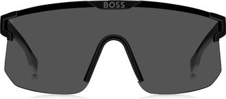 BOSS 99mm Shield Sunglasses in Matte Black Grey at Nordstrom Rack