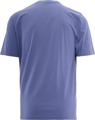 HUGO BOSS Mens T-Shirt Logo Graphic Light Pastel Blue Cotton T-Shirts And Polos