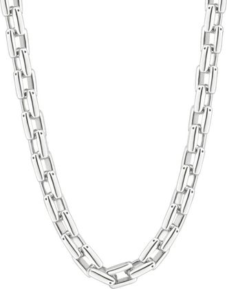 Pompeii3 Mens Polished Steel Single Tone Clasp 9.5mm Flexible Link 24 Chain