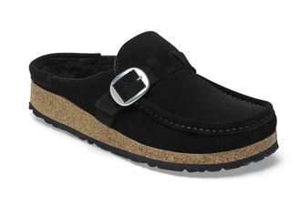 Birkenstock Womens Buckley Shearling In Black