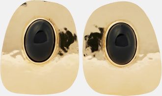 Saint Laurent Embellished clip-on earrings