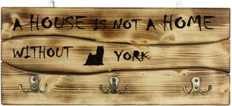 OEM Yorkshire Terrier, York, York, Yorkie: Percha Con Perro, Expositor De Medallas, Decoraci&oacute;n Del Hogar De Art-dog