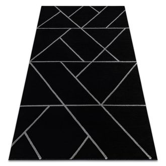 RugsX RugsX Emerald Rug in Black | Size: 140 cm x 190 cm