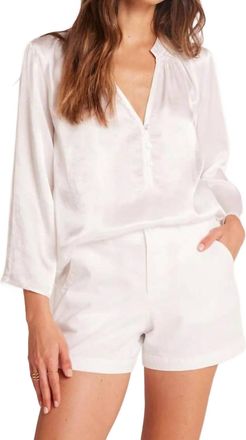 Bella Dahl Elle Playa Trouser Short In White