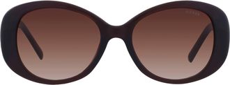 Guess Brown Gradient Round Ladies Sunglasses GF00058 48F 54