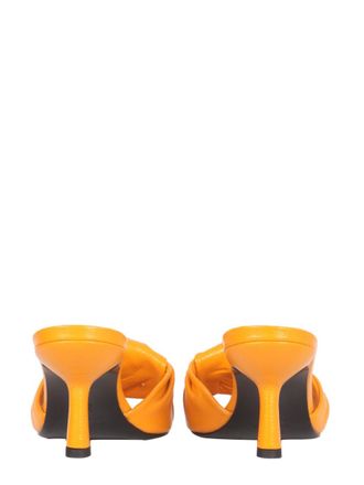 by FAR Leather Sandals - Orange