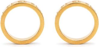 Maison Margiela Numerical Engraved Hoop Earrings