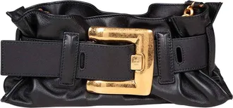 Balmain Balmain Anthem Mini Handbag In Black Leather